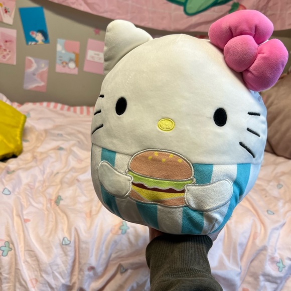 Squishmallows Toys Hello Kitty Hamburger Squishmallow Sanrio